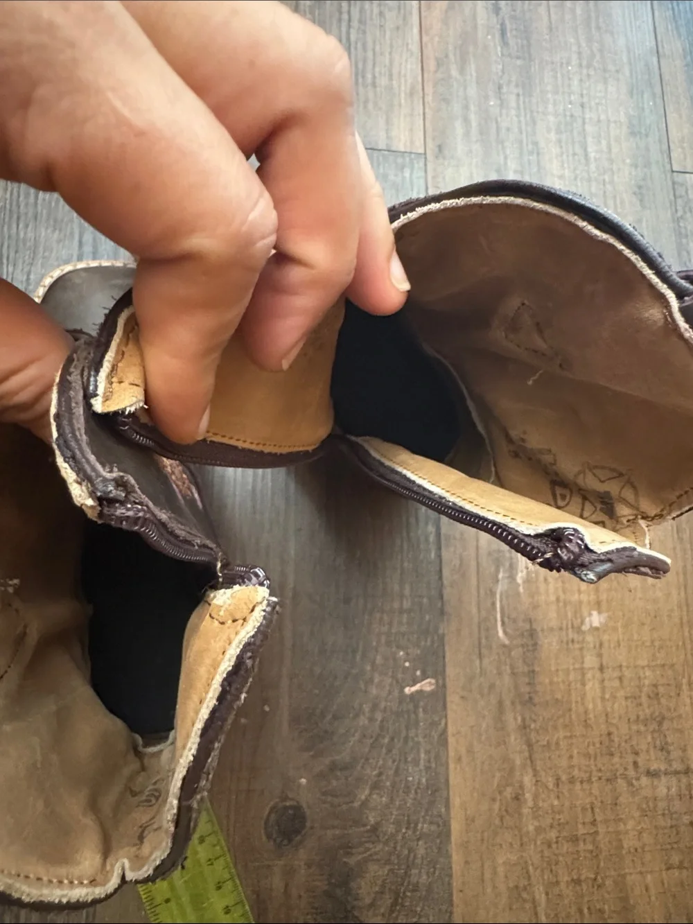 Kids Brown Embroidered Western Pull-On Boots